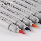 Hot Selling Alcohol Markers Dual Tip Artist Sketch Marker Copic Soft Brush Tip For Art Painting