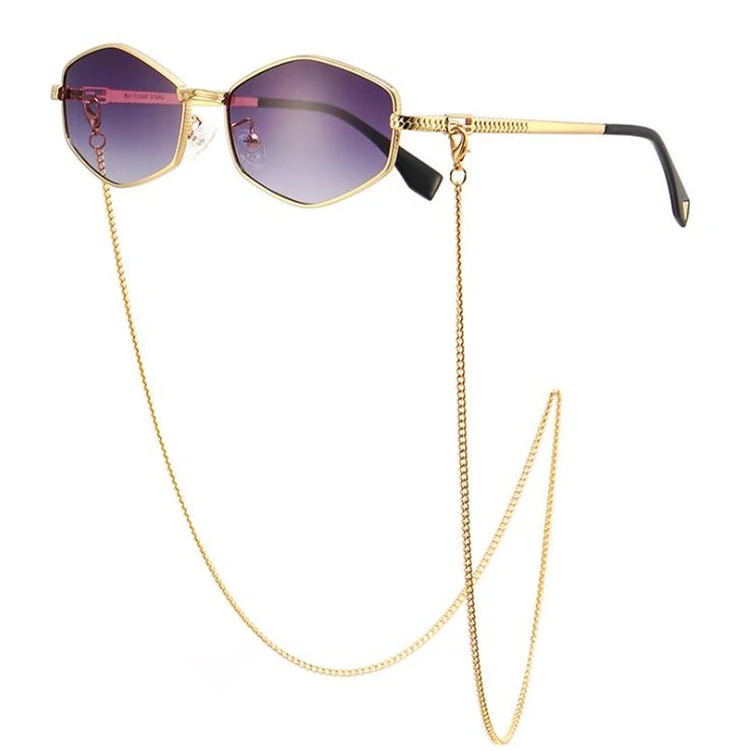 China Sunglass Designer Chain Straps Shades Luxury Designer Metal Frame Sun Glasses 2021 Fashion Women Sunglasses With Chain, Custom colors
China Sunglass Designer Chain Straps Shades Luxury Designer Metal Frame Sun Glasses 2021 Fashion Women Sunglasses With Chain, Custom colors