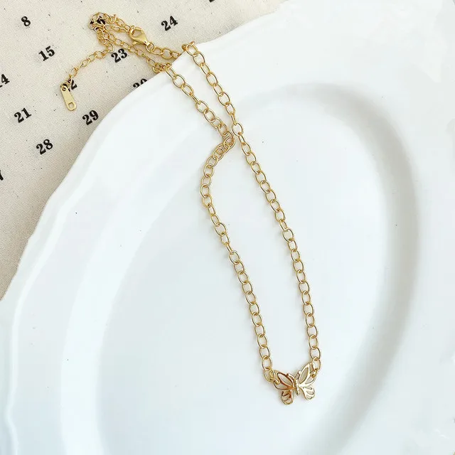 Fashion 925 Sterling Silver Hollow Butterfly Choker Necklace, Gold/ silver/ rose gold
Fashion 925 Sterling Silver Hollow Butterfly Choker Necklace, Gold/ silver/ rose gold