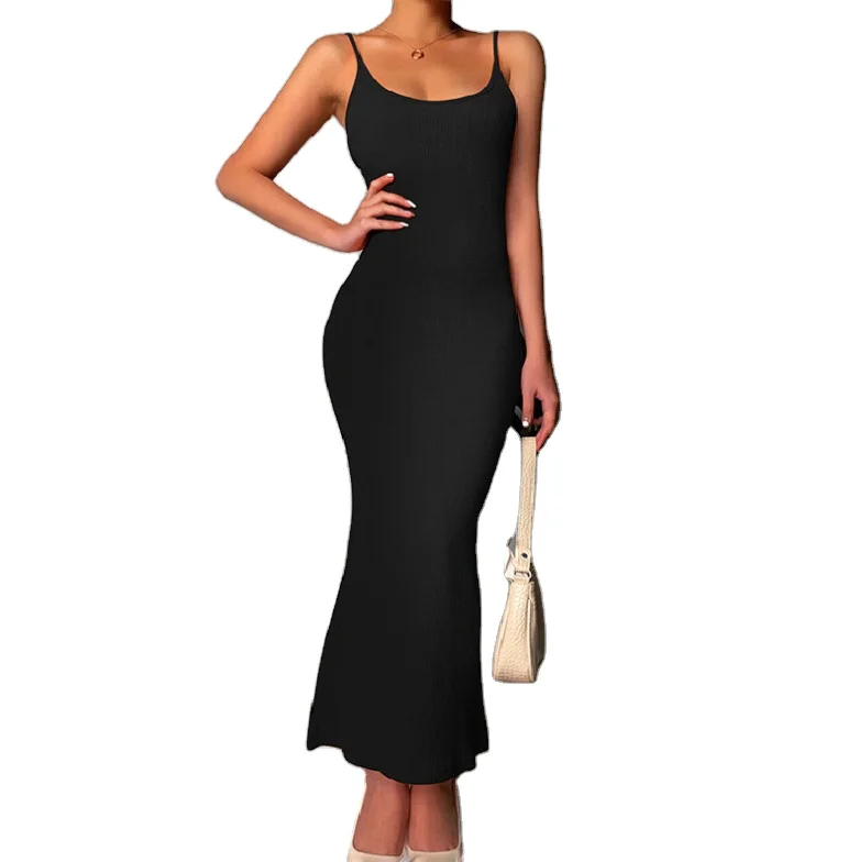 2021 Summer Casual Spaghetti Strap Mermaid Knitting Ribbed Backless Long Ladies Sun Dress Elegant Pencil Casual Dresses
2021 Summer Casual Spaghetti Strap Mermaid Knitting Ribbed Backless Long Ladies Sun Dress Elegant Pencil Casual Dresses