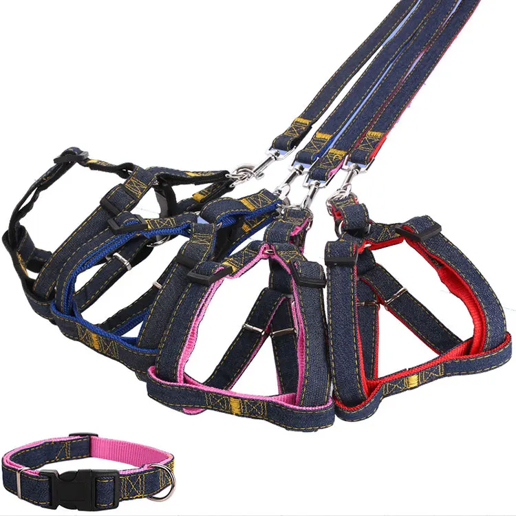 Simple Colours Adjustable Dog Vest Pet Harness Leash Collar 3 Pieces Set, Random color
Simple Colours Adjustable Dog Vest Pet Harness Leash Collar 3 Pieces Set, Random color