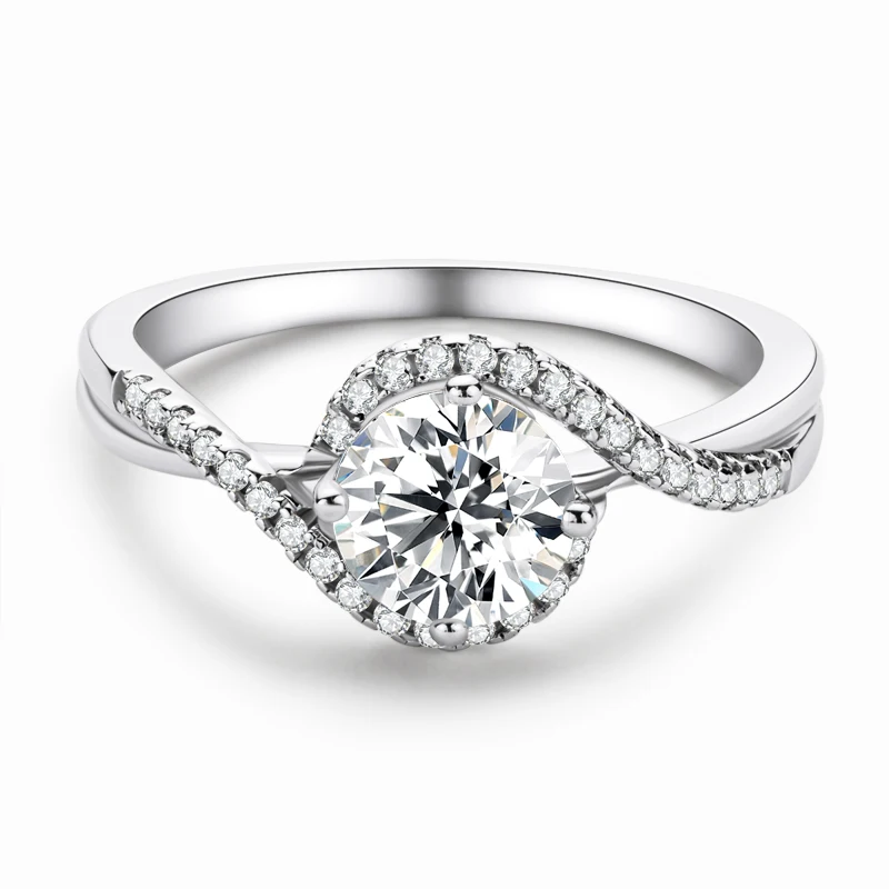 Classic 1.0ct Brilliant Round Cut Moissanite 925 Sterling Silver Engagement Angel Eye Female Ring
Classic 1.0ct Brilliant Round Cut Moissanite 925 Sterling Silver Engagement Angel Eye Female Ring