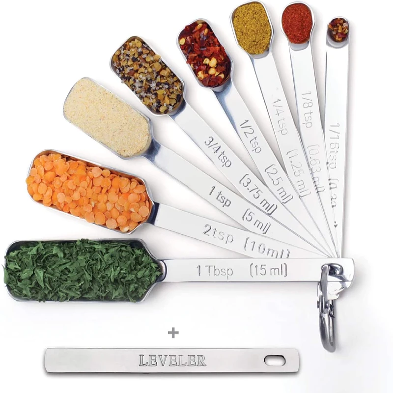 Stainless Steel Measuring Spoon Set Useful Coffee Measuring Spoons Cooking and Baking
Stainless Steel Measuring Spoon Set Useful Coffee Measuring Spoons Cooking and Baking