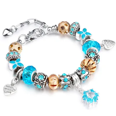 Hot Sale DIY Jewelry Large Hole Beads Crystal Glasses Beads European Charm Bracelet Adjustable Pave Diamond Star Charm Bracelet
Hot Sale DIY Jewelry Large Hole Beads Crystal Glasses Beads European Charm Bracelet Adjustable Pave Diamond Star Charm Bracelet
