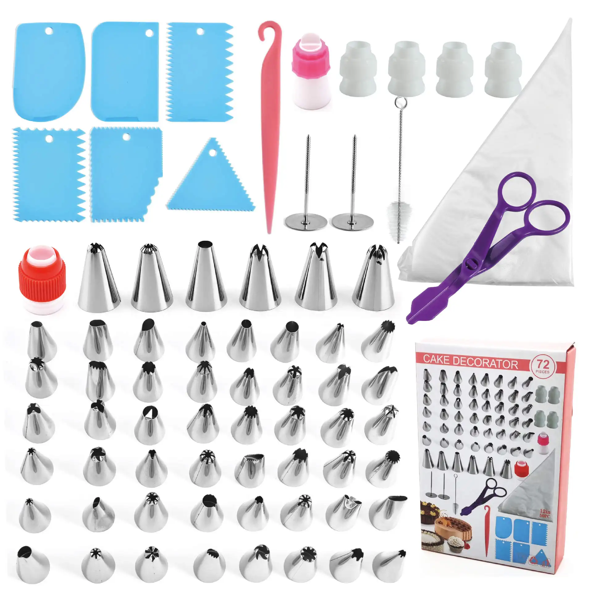 Baking Nozzle Cake Tools Decorating Supplies Decorating Mouth Converter Cake Making Tools Set Durable Kitchen Cake Tools PP Bag
Baking Nozzle Cake Tools Decorating Supplies Decorating Mouth Converter Cake Making Tools Set Durable Kitchen Cake Tools PP Bag