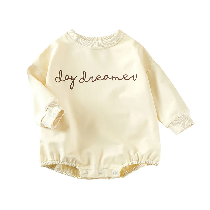 Factory-made/wholesale baby long-sleeved romper Autumn French terry drop-sleeve organic cotton baby sweatshirt jumpsuit, Blue
Factory-made/wholesale baby long-sleeved romper Autumn French terry drop-sleeve organic cotton baby sweatshirt jumpsuit, Blue