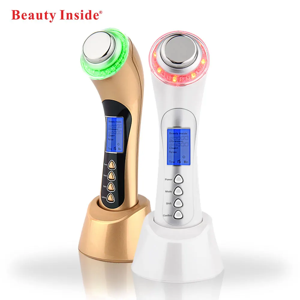 Personal Care LED Therapy High Frequency Ultrasonic Ion 5 in 1 Multi-Functional Beauty Device in Stock, White / gold
Personal Care LED Therapy High Frequency Ultrasonic Ion 5 in 1 Multi-Functional Beauty Device in Stock, White / gold