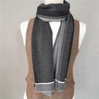 2019 Top Sale 100% Acrylic Jacquard Knitted Yarn Dyed Scarf