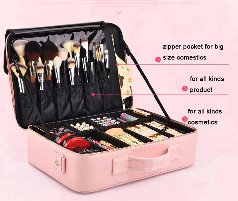 2020 new design waterproof hard shell eva travel zipper makeup cosmetic bag& case, Pink
2020 new design waterproof hard shell eva travel zipper makeup cosmetic bag& case, Pink