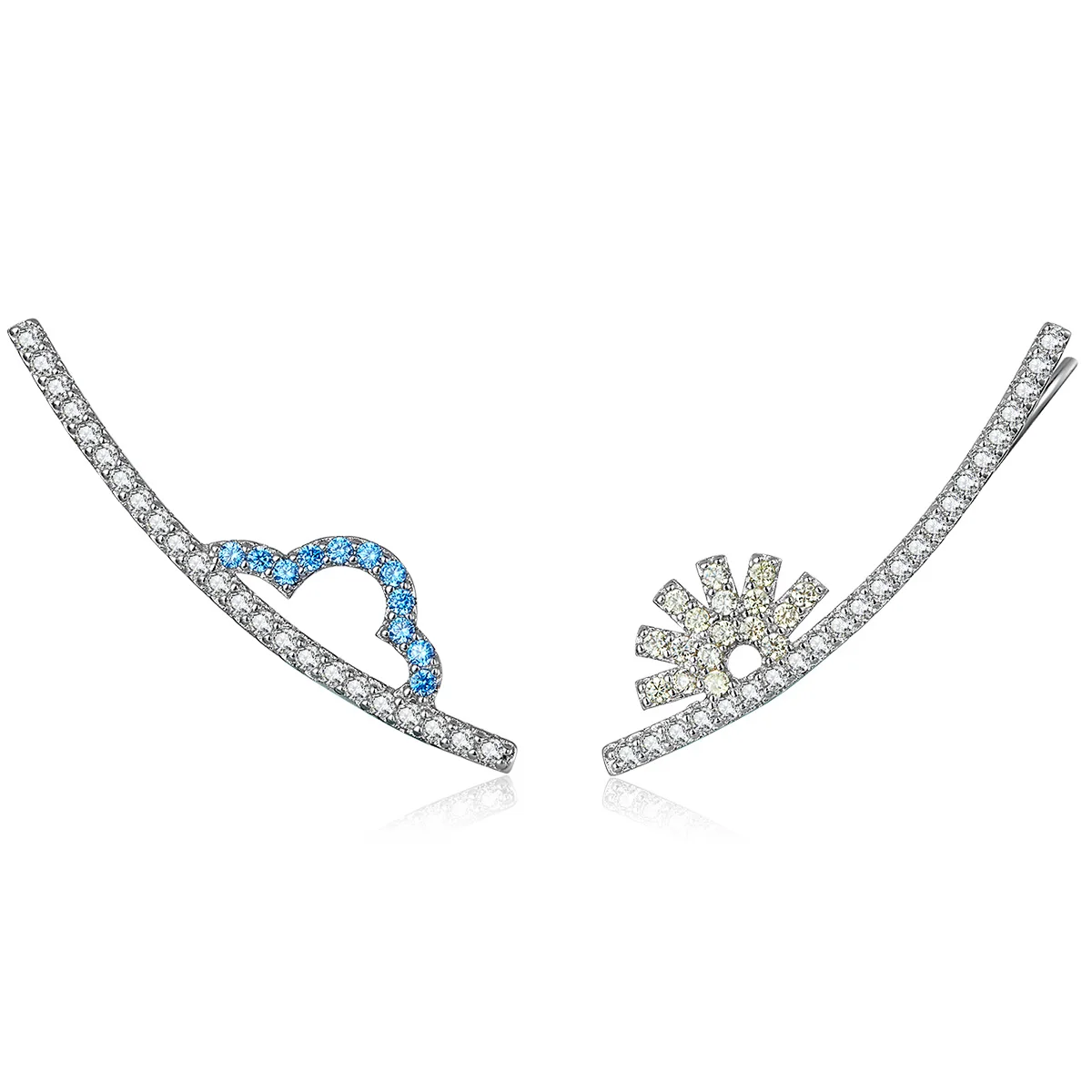 BAMOER 925 Sterling Silver Long Stud Earrings for Women Cloud and Sun Ear Pins Luxury Fine jewely New Design BSE386
BAMOER 925 Sterling Silver Long Stud Earrings for Women Cloud and Sun Ear Pins Luxury Fine jewely New Design BSE386