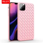 SIKAI ドロップシッピング新 TPU 織レザーパターン冷却ソフトシェル電話ケースカバー iphone 11 プロマックス 2019