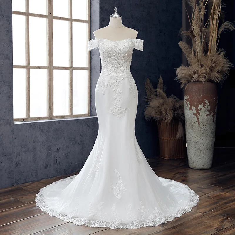 S0254A 2021 High quality new fashion cheap price floor length bride veil bridal gowns mermaid wedding dress, White
S0254A 2021 High quality new fashion cheap price floor length bride veil bridal gowns mermaid wedding dress, White