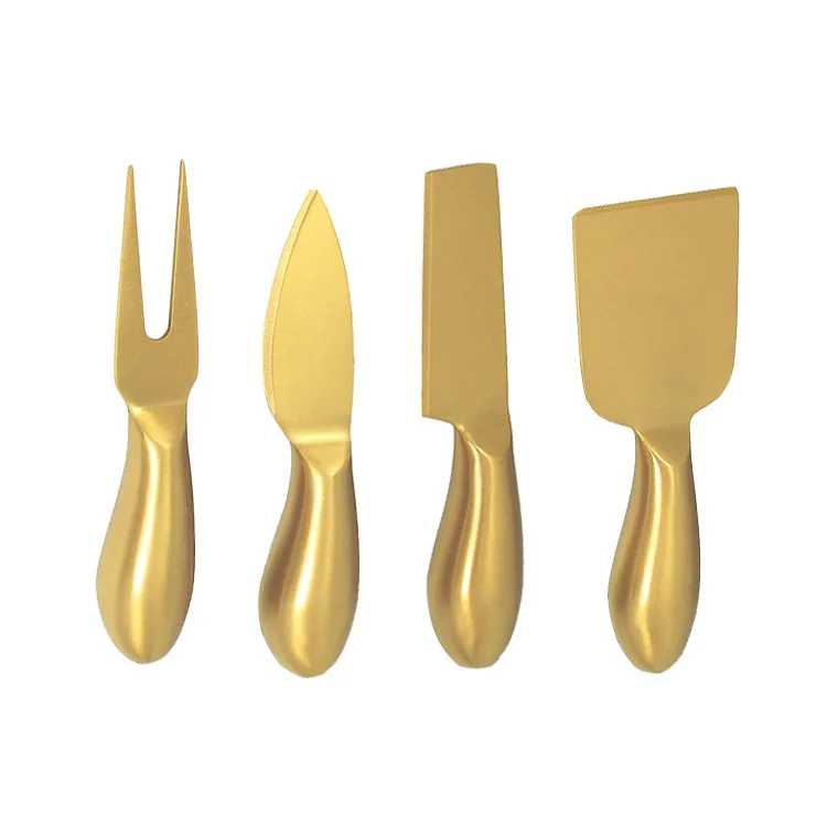 Wholesale 4 Pieces Silver Gold Cheese Cutlery Set 304 Stainless Steel Cheese Knife Set, Gold/silver
Wholesale 4 Pieces Silver Gold Cheese Cutlery Set 304 Stainless Steel Cheese Knife Set, Gold/silver