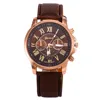 2018 luxury Brand Geneva Watches Women Men Casual Roman Numeral Watch For Men Women PU Leather Quartz Wrist Watch relogio Clock