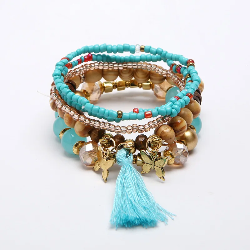 2021 Sailing Jewelry Vintage Bohemian Wooden Bead Bracelet Five-pointed Star Pendant Bracelet Multilayer Butterfly Tassel Bracel
2021 Sailing Jewelry Vintage Bohemian Wooden Bead Bracelet Five-pointed Star Pendant Bracelet Multilayer Butterfly Tassel Bracel
