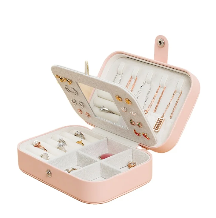 Small Travel Jewelry storage for Ring and Earrings Necklaces Jewelry Box, White,blue,pink
Small Travel Jewelry storage for Ring and Earrings Necklaces Jewelry Box, White,blue,pink