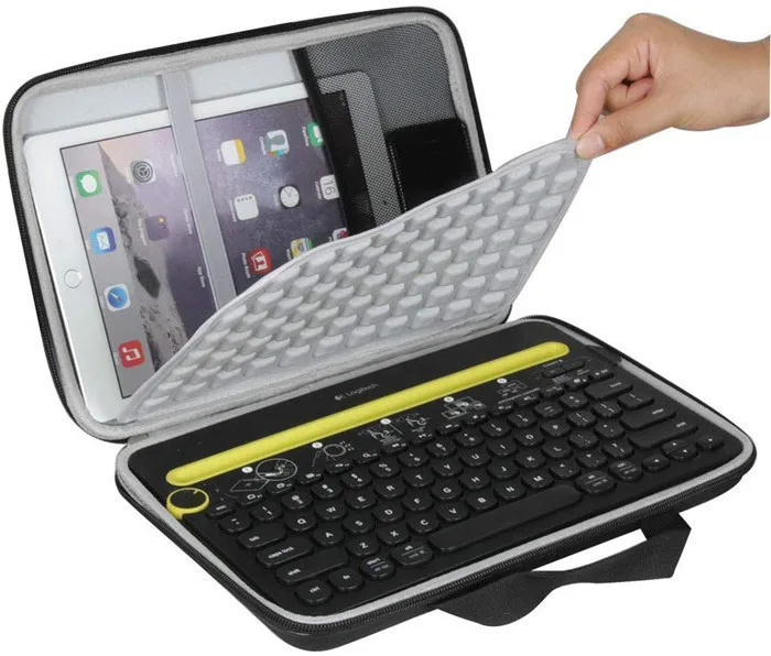 Custom EVA Hard Bag Travel Case for K480 Bluetooth Multi-Device Keyboard Carrying Case, Blue,black,red,or others
Custom EVA Hard Bag Travel Case for K480 Bluetooth Multi-Device Keyboard Carrying Case, Blue,black,red,or others