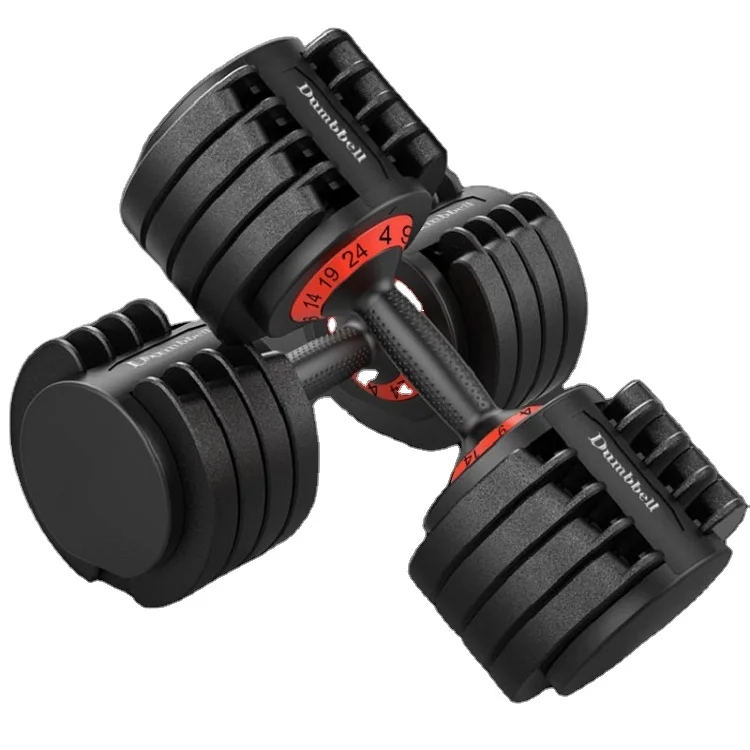 Adjustable Dumbbell New Design 32KG Smart Dumbbell Set Fitness Accessories, Black + red
Adjustable Dumbbell New Design 32KG Smart Dumbbell Set Fitness Accessories, Black + red