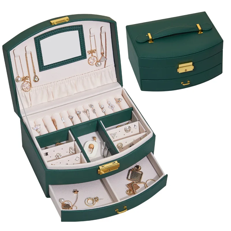 Wholesale Earrings Jewel Organizer Storage Case Portable Jewellery Packaging Gift Boxes Travel Ring leather Jewelry Box, Have stock
Wholesale Earrings Jewel Organizer Storage Case Portable Jewellery Packaging Gift Boxes Travel Ring leather Jewelry Box, Have stock