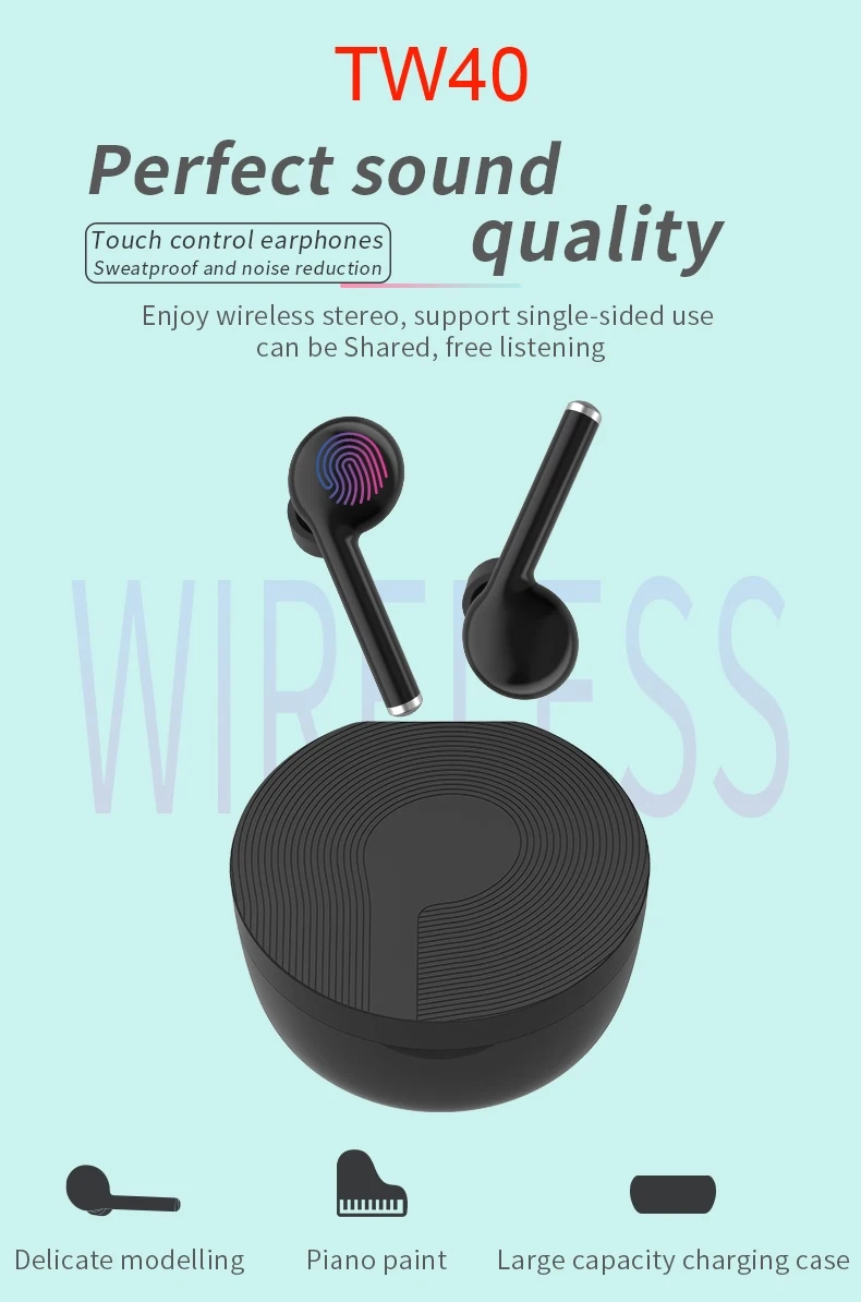 Wholesale price headset true tws 5.0 1:1 Apod sport headphones earphones i22 i30 i88 i23 tws wireless earbuds tw40 - ANKUX.COM