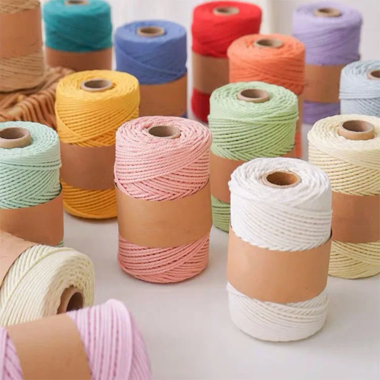 Wholesale all size colorful single twist macrame cord for wooden rings, Natural white,color card
Wholesale all size colorful single twist macrame cord for wooden rings, Natural white,color card