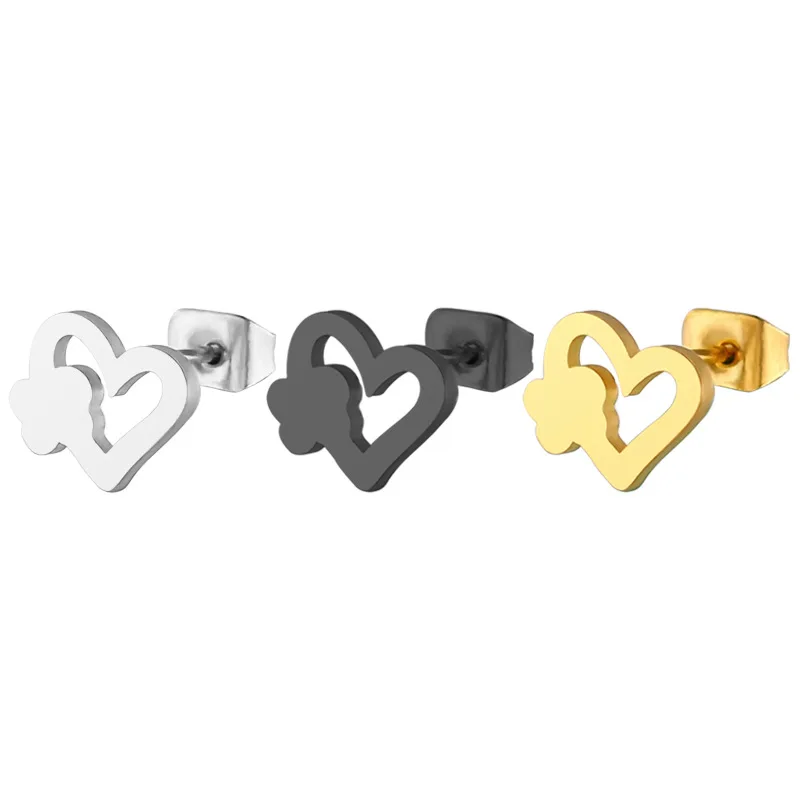 Wholesale Hot Simple Jewelry Gold Small Heart Flower Shape Stainless Steel Women Men Stud Earrings, Stud earrings jewelry
Wholesale Hot Simple Jewelry Gold Small Heart Flower Shape Stainless Steel Women Men Stud Earrings, Stud earrings jewelry
