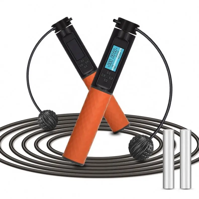 Fashion Digital Counting Gym Workout Weighted Bearing cordless Jump Rope With Calorie Counter, Orange
Fashion Digital Counting Gym Workout Weighted Bearing cordless Jump Rope With Calorie Counter, Orange