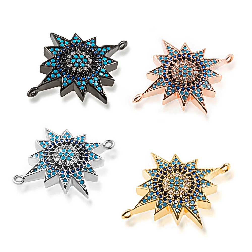 Micro Pave Multicolor CZ Brass Spacer Beads DIY Handmade Accessories Star Charm Meteor Charms Jewelry Making
Micro Pave Multicolor CZ Brass Spacer Beads DIY Handmade Accessories Star Charm Meteor Charms Jewelry Making