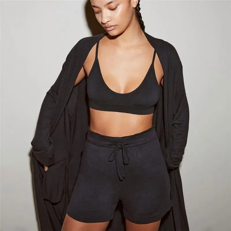 Women Summer Fashion Fitted Casual spaghetti strap tops and Shorts Sports Suit Two Piece Set, Pink gray black, dark gray
Women Summer Fashion Fitted Casual spaghetti strap tops and Shorts Sports Suit Two Piece Set, Pink gray black, dark gray
