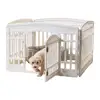 Pet Cages Carriers Housed With Double Door Folding Plastic Dog Crates