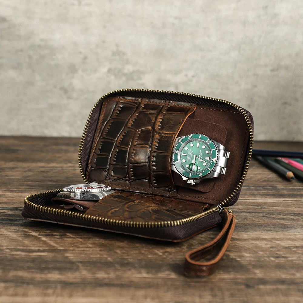 CONTACTS FAMILY 2 Slots Leather Watch Storage Holder Custom Logo Watch Pouch Travel Watch Case Leather
CONTACTS FAMILY 2 Slots Leather Watch Storage Holder Custom Logo Watch Pouch Travel Watch Case Leather