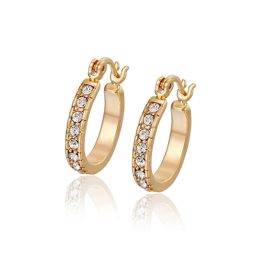 A00591801 Xuping hoop earrings zircon designs 18k gold earring jewelry for women, 18k gold color
A00591801 Xuping hoop earrings zircon designs 18k gold earring jewelry for women, 18k gold color