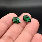 Synthetic Emerald Zircon Pear Loose Diamonds Stone Price Per Carat Cubic Zirconia For Jewelry Making