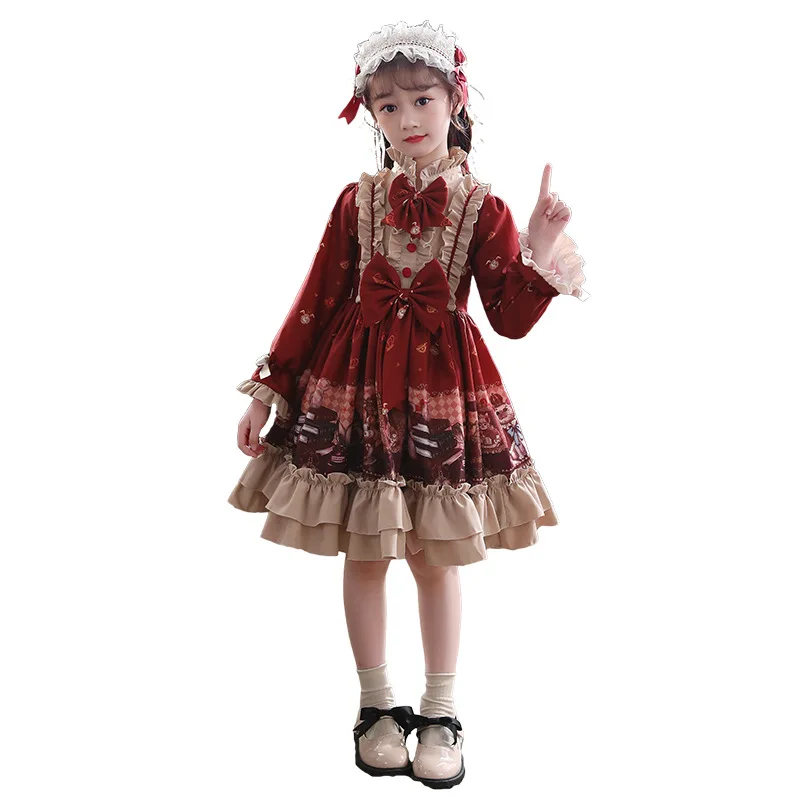 Direct sales of children's cosplay costumes and birthday party costumes sweet girl lolita costumes, Red
Direct sales of children's cosplay costumes and birthday party costumes sweet girl lolita costumes, Red