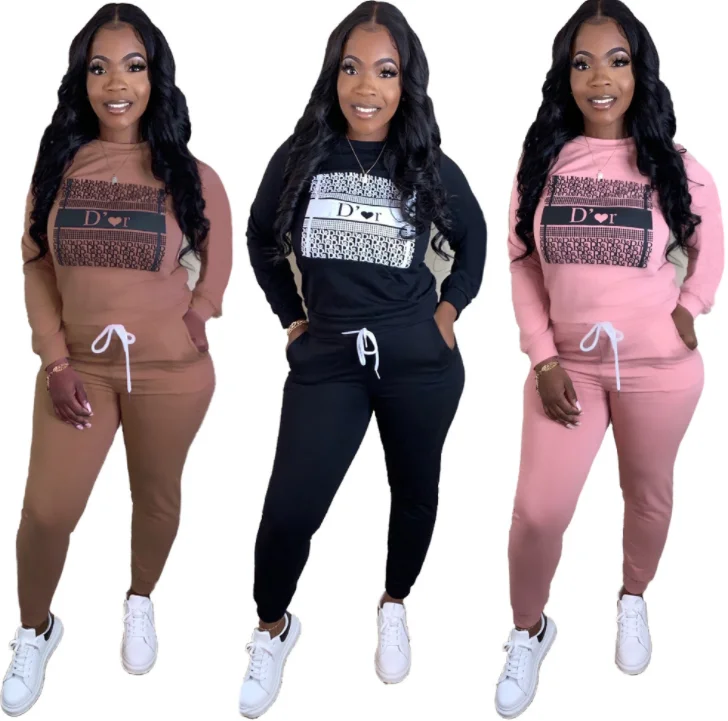 New graphic letter printed long sleeve casual sweat suits women clothing two piece sweatsuit sets, Pink,black,brown
New graphic letter printed long sleeve casual sweat suits women clothing two piece sweatsuit sets, Pink,black,brown