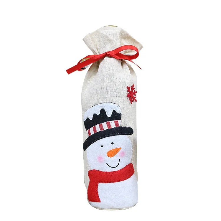 Christmas Holiday Wine Bottle Bags Cover Christmas Candy Bag for Dinner Party Decoration Hotel Kitchen Table Decoration, Old man, snowman, elk
Christmas Holiday Wine Bottle Bags Cover Christmas Candy Bag for Dinner Party Decoration Hotel Kitchen Table Decoration, Old man, snowman, elk