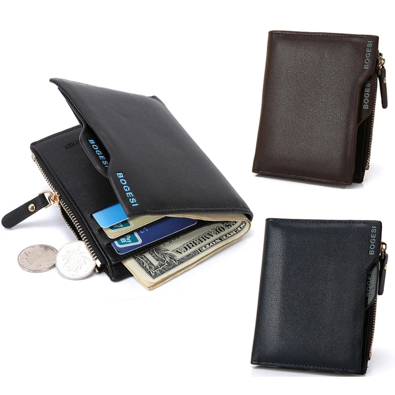 PU Leather Short Bifold Multifunction Fashion Coin Bag Zipper Small Purses Clutch Money Clip Men Wallet
PU Leather Short Bifold Multifunction Fashion Coin Bag Zipper Small Purses Clutch Money Clip Men Wallet
