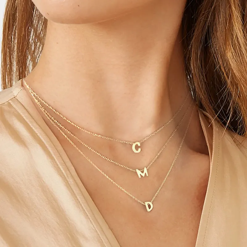 2021 New Stainless Steel Charm Necklace Personalized Jewelry Silver Gold Plating 26 Initial Letter Pendent Necklace for Women
2021 New Stainless Steel Charm Necklace Personalized Jewelry Silver Gold Plating 26 Initial Letter Pendent Necklace for Women