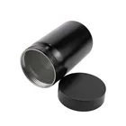 Round metal colorful anolized aluminum tea tin cans coffee caddy cans with lid