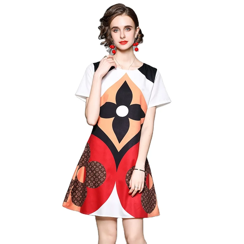 New Arrival Wholesale Women Casual Dress Stand Collar Fancy Vintage Print Loose Dress Casual
New Arrival Wholesale Women Casual Dress Stand Collar Fancy Vintage Print Loose Dress Casual