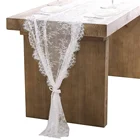 White Lace Runners for Table Vintage Lace Coffee Table Runner Kitchen Linens for Birthday Wedding Party Bridal Shower