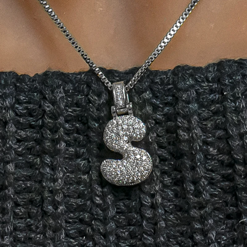 Rap 26 Original English Fat Letter copper zircon Micro hip hop initial letter pendant necklace, Gold/white gold
Rap 26 Original English Fat Letter copper zircon Micro hip hop initial letter pendant necklace, Gold/white gold