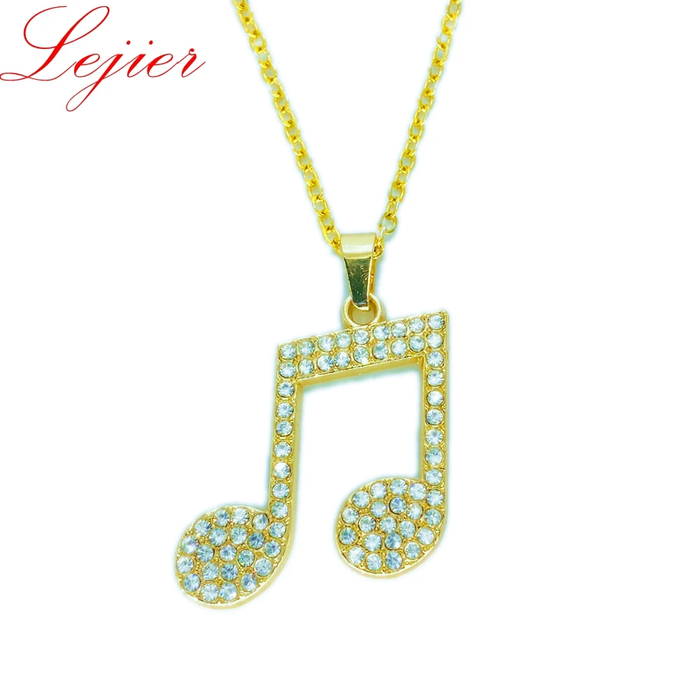 LEJIER personality notes inlay zircon fashion men's hip-hop style cool pendant jewelry gold pendant necklace
LEJIER personality notes inlay zircon fashion men's hip-hop style cool pendant jewelry gold pendant necklace
