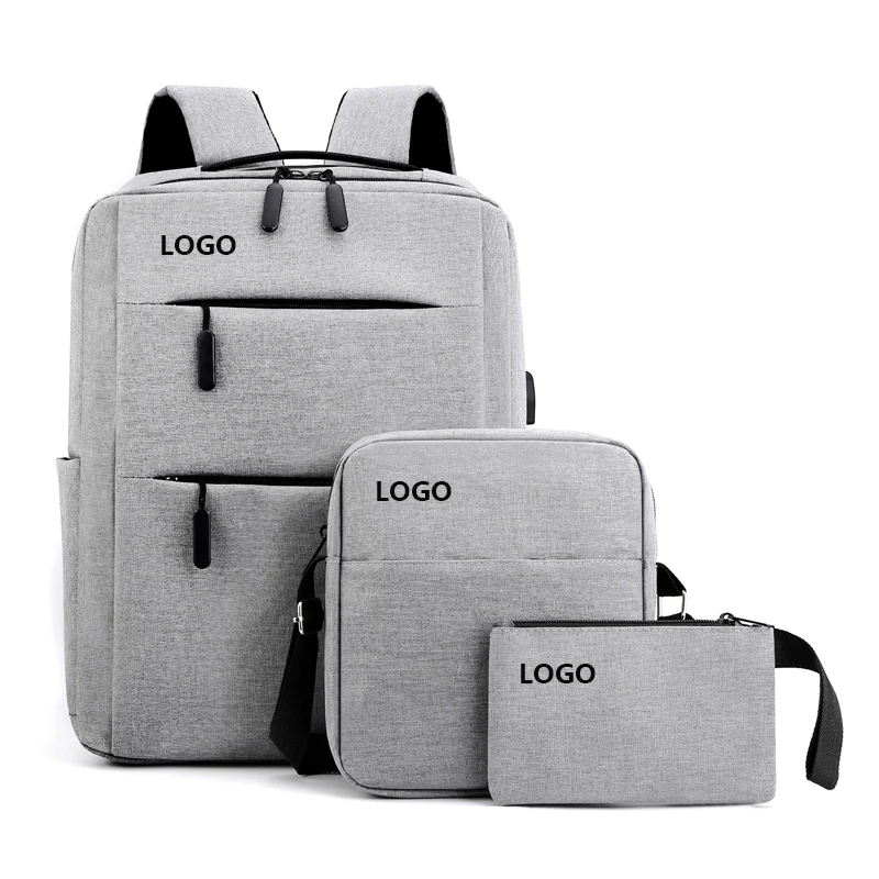 Wholesale fashion trendy unisex business 3 pieces laptop bags custom college school backpack 
Wholesale fashion trendy unisex business 3 pieces laptop bags custom college school backpack