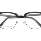 New model good quality man woman eyeglasses half acetate black frame custom logo unisex glasses