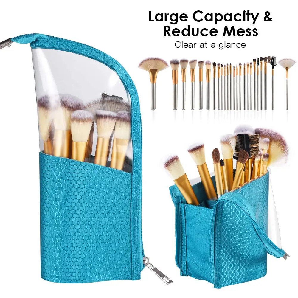 High end logo OEM cute small makeup brush organizer travel toiletry cosmetic bag, Black or custom
High end logo OEM cute small makeup brush organizer travel toiletry cosmetic bag, Black or custom