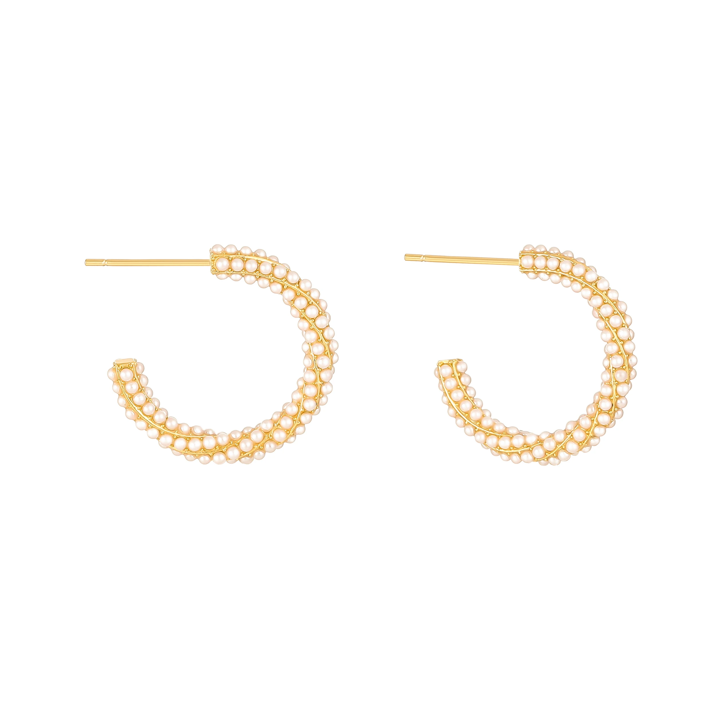 12 Wedding Luxurious Women Brass Gold Textured Post Hoop Earrings Twisted Full Pearl Post Hoop Earrings
12 Wedding Luxurious Women Brass Gold Textured Post Hoop Earrings Twisted Full Pearl Post Hoop Earrings