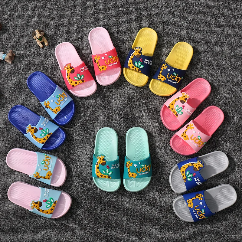 Children's Summer Cartoon Slippers Boys and Girls Cute Giraffe Sandals Indoor and Outdoor Antiskid Bathroom Slippers
Children's Summer Cartoon Slippers Boys and Girls Cute Giraffe Sandals Indoor and Outdoor Antiskid Bathroom Slippers