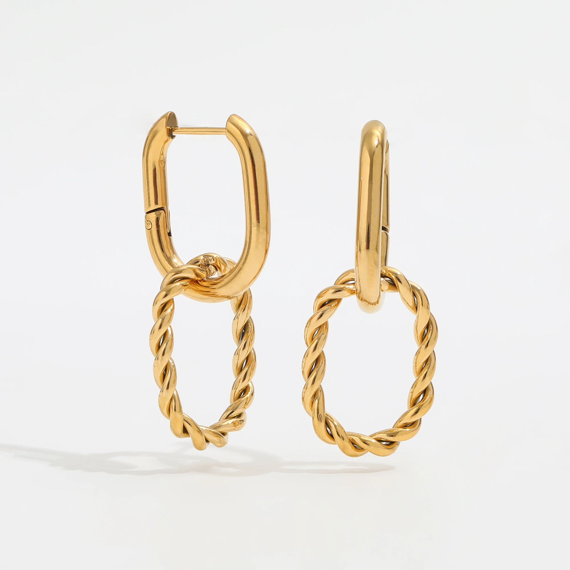 JOOLIM High End Gold Plated Rope Chain 2 in 1 Convertible Removable Hoop Earring Stainless Steel Fashion Jewelry
JOOLIM High End Gold Plated Rope Chain 2 in 1 Convertible Removable Hoop Earring Stainless Steel Fashion Jewelry