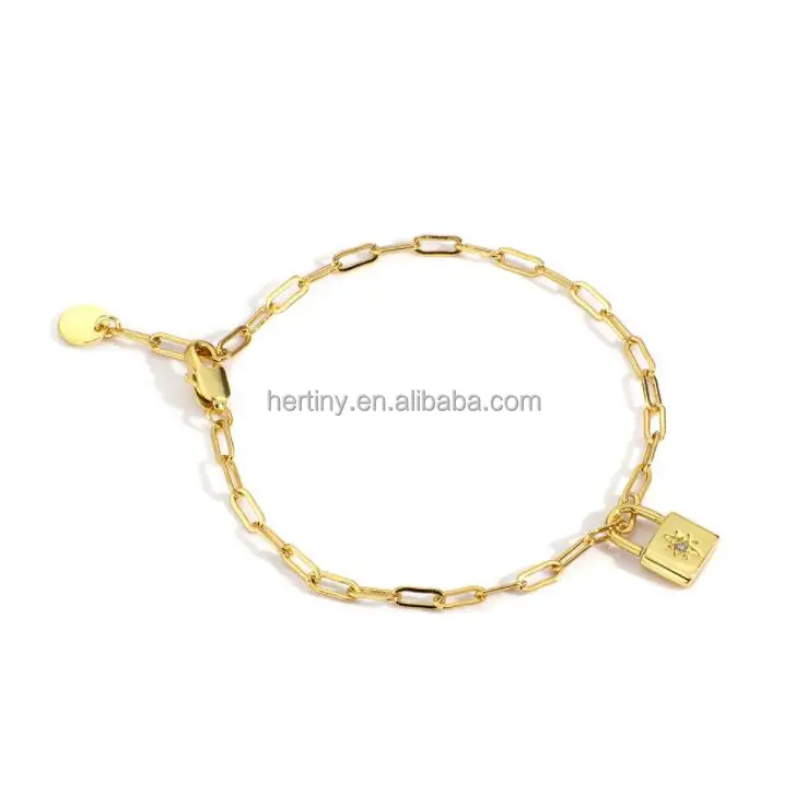 Brass Jewelry gold plated sparkly sunshine rhinestone lock pendant bracelet, Picture shows
Brass Jewelry gold plated sparkly sunshine rhinestone lock pendant bracelet, Picture shows